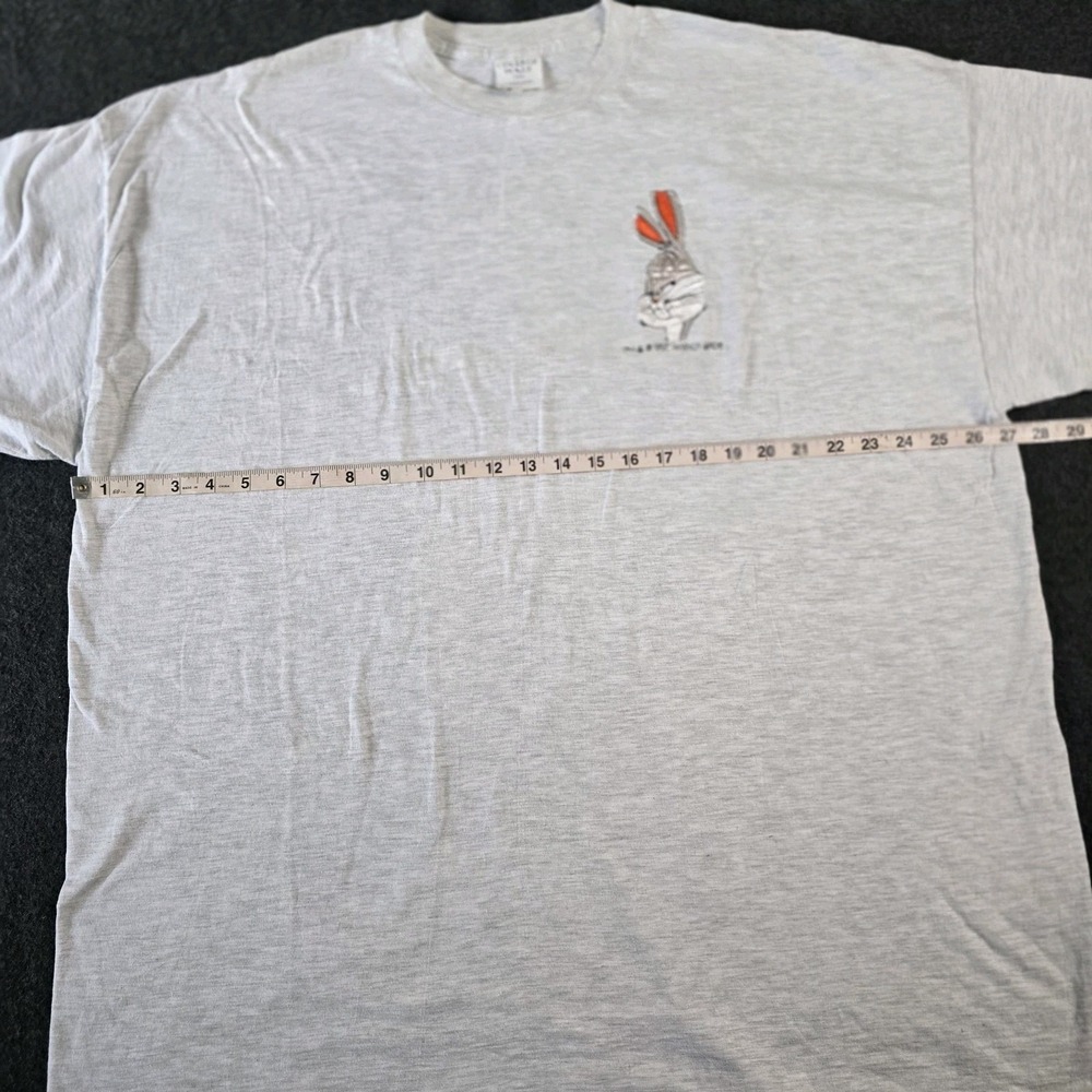 Vintage Bugs Bunny Shirt Mens 3XL Warner Bros Embroidered Cartoon 90s 1996 Tee - Picture 7 of 12